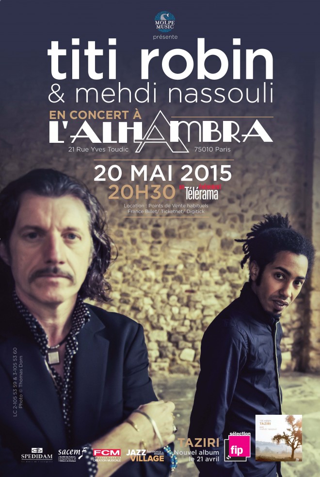 En concert le 20 mai à l'Alhambra